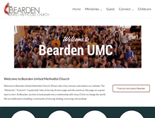 Tablet Screenshot of beardenumc.org